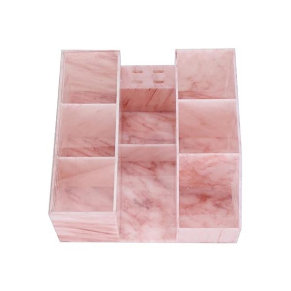 Organisateur de de Stockage Dextension de Cils Anti-poussière avec Support de Pince à épiler, Acrylique rose