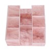 Organisateur de de Stockage Dextension de Cils Anti-poussière avec Support de Pince à épiler, Acrylique rose