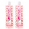 Avon Bain moussant | LAmour Sunrise | Bain moussant rose et ambre | 2 x 500 ml