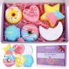 Bombes de Bain MAQUITA, 8pcs Coffret-Cadeau de Boule de Bain, Huiles Essentielles Naturelles, Bain Moussant Enfant, Cadeau po