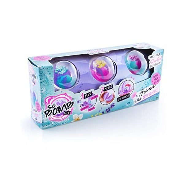 Canal Toys- So Bomb DIY-Kit pour créer 3 Boules de Bain effervescentes-Aromathérapie Bath 3 Pack-BBD 039, Multicouleurs
