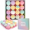 Bombe de Bain,16PCS Boule de Bain Coffret-Cadeau Femme,Huiles Essentielles Naturelles,Cadeau Femme,Cadeau pour Maman Annivers