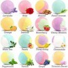 Bombe de Bain,16PCS Boule de Bain Coffret-Cadeau Femme,Huiles Essentielles Naturelles,Cadeau Femme,Cadeau pour Maman Annivers