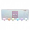 Bille de bain effervescente X38. Coffret Boule de Bain, assortiments de perles de bain parfumées. Cadeau original pour adulte