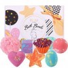 Bombe de Bain DUAIU, Coffret de Bain, Boule de Bain faites à la main avec des Ingrédients Naturels, Bath Bomb, Cadeau Anniver