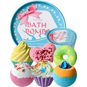 Boule de Bain, Bombe de Bain Coffret Cadeau Cadeau Femme, boules de bain, Boules de Bain Effervescent, Coffret Bain, Cadeau N