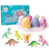 Queta Bombes de bain, Boule de Bain aux œufs de dinosaure pour enfants, sans Additifs, Bain Moussant de sel de bain aux huile