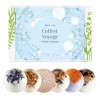 Coffret 6 Boules de Bain - Coffret Voyage - Fabriqué à la Main en Europe - Hydratant & Nourrissant - Avec Beurre de Karité, H