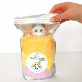 Poudre de Bombe de bain effervescente avec Surprise | Panda dust - sel de bain tricolore pour enfant | effet instantané boule