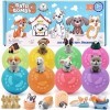 8pcs Bombe de Bain Enfant avec Surprise à lintérieur Chien Boule de Bain Naturelles Bain Moussant Coffret de Bombes de Bain 