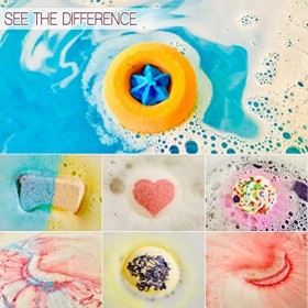 Boule de Bain, Bombe de Bain Cadeau Femme, 7PCS Bain Moussant Enfant Bombe de Bain Relaxante, Boules de Bain Effervescent Cof