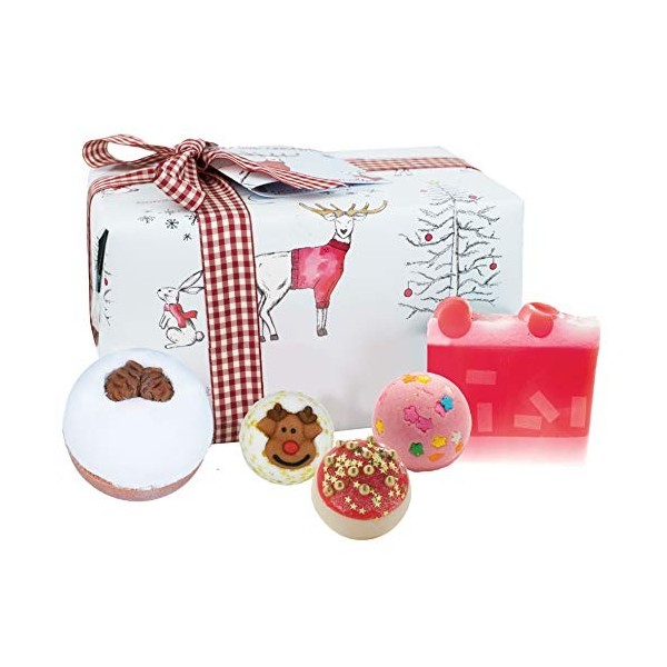 Bomb Cosmetics Creature Comforts Coffret cadeau pour le bain et le corps emballé à la main 5 pièces 350 g