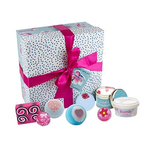 Aofmee Boule de Bain Coffret Cadeau 7pcs Cadeau Femme, Bombe de