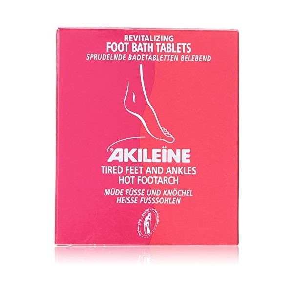 AKILEÏNE® - GALETS DE BAIN EFFERVESCENTS REVITALISANTS – 6x20g