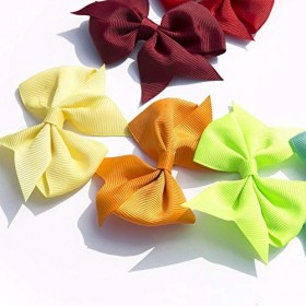 40pcs 3.5 inches Girls Kids Children Baby Hair Bows Alligator Hair Clips Grosgrain Ribbon Headbands 20 Pairs by Cellot