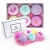 Bath Butler Bath Bomb Gift Box - 6 Extra Large Bath Bombs with Epsom Salt and Organic Shea Butter - Best Gifts for Women, Mot