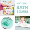 Coffret cadeau bombes de bain pour enfants – Grande boule de bain pétillante avec jouets surprise à lintérieur – Idée cadeau