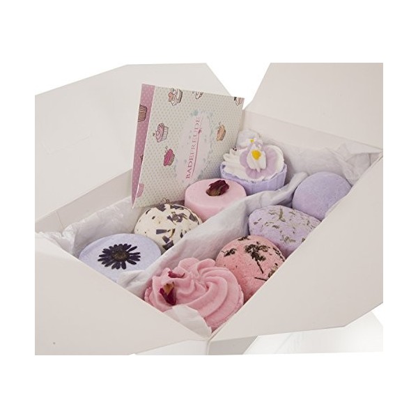 Lumunu de Venize Coffret cadeau de 8 bombes de bain Deluxe, Violette - 8 pièces