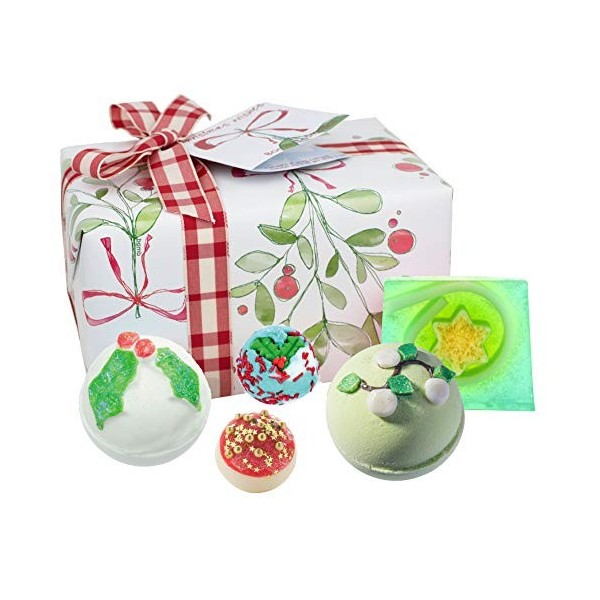 Bomb Cosmetics Christmas Wishes Coffret cadeau pour le corps et le bain emballé à la main 5 pièces 480 g