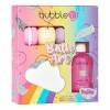 bubble t cosmetics Rainbow Cloud Lot de 5 bombes de bain effervescentes, bain moussant, bombes de bain macarons, convient aux