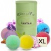 Cadeau Femme Coffret Cadeau Femme Bombe de bain: 6 Boules de Bain Un Air dAntan/Verveine, Lavande, Rose Peche, Pomme, Amande