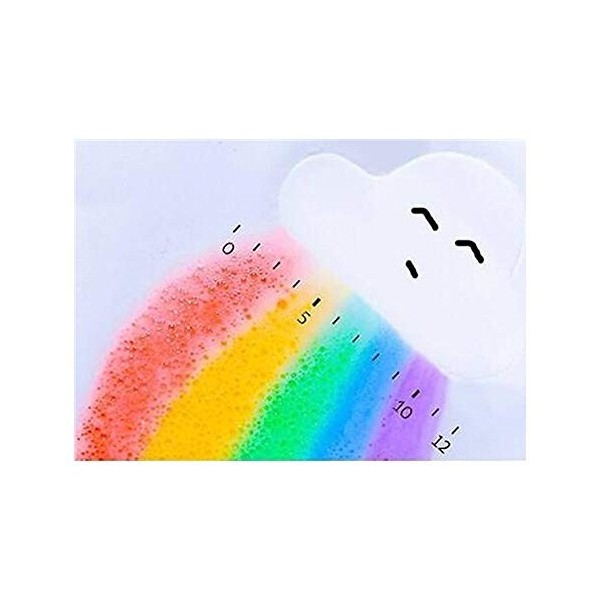 Ztoone nouvelle mode Rainbow Cloud Bath Bomb, Flottez sur leau et relâchez la couleur vive de larc-en-ciel, hydratez la pea