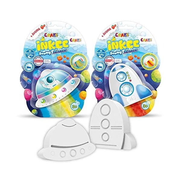 Craze INKEE Foamy Rainbow | Boule de Bain Enfant Senteur Fraise, Bombe de Bain Arc-en-Ciel en Forme de Nuage ou Licorne, test