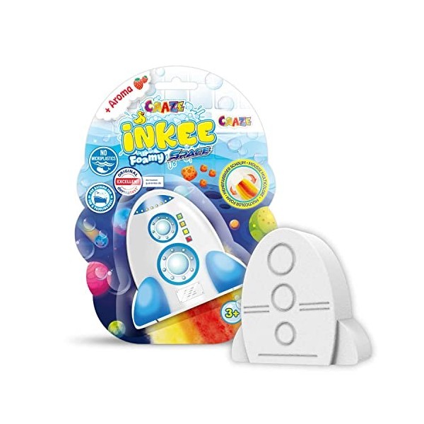 Craze INKEE Foamy Rainbow | Boule de Bain Enfant Senteur Fraise, Bombe de Bain Arc-en-Ciel en Forme de Nuage ou Licorne, test