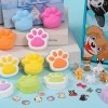 Tacobear Paw Boule de Bain avec Figurines de Chiens, 12PCS Enfant Naturel Bombe de Bain Coffret avec Parfums de Fruits Boules