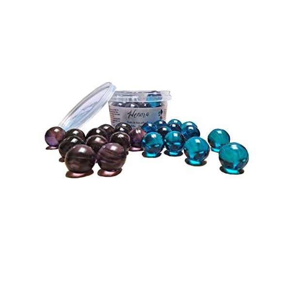 Pot de 2 * 12 Perles de bain boules bombes naturelles huile de soja SANS PARABEN parfums Lavande Fleur lotus Constituez votre