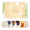 Coffret 6 Boules de Bain - Coffret Euphorisant - Fabriqué à la Main en Europe - Hydratant & Nourrissant - Avec Beurre de Kari