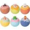 Boule de Bain Enfant, Taozoey 6 Pcs Bombe de Bain Enfant avec Jouet, Boule de Bain Moussant, Bath Bomb Kit, Bain Moussant Enf