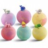 FOKUNCY Lot de 6 bombes de bain pour enfants avec jouet surprise à lintérieur, cadeaux pour femme, bain moussant, boule de b