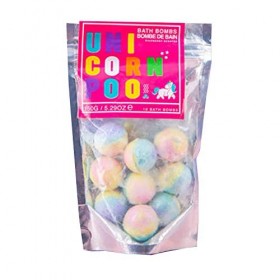 bombes de bain de caca licorne - ensemble de 10 bombes de bain parfumées framboises