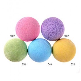 Domybest 5pcs Bombe de Bain Boule Effervescente Bain Relax Soulagement du Stress de Corps Spa Boule de Bain Naturel