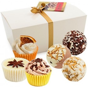 BRUBAKER Cosmetics Boules de bain - 6 Pièces - Coffret cadeau Merry Christmas / Joyeux Noël - Vegan