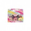 Bubble T Cosmetics, Rainbow Edition, Donut Fizzers Set, 6 x 58g, Festive Gift Collection