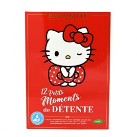 Hello Kitty, Coffret 12 Bombes de Bain, Boule de Bain Effervescente, Soins du Corps, Forme de Cœur, dÉtoile, Rond, Parfumées