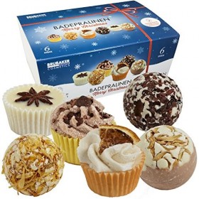 BRUBAKER Cosmetics Boules de bain - 6 Pièces - Coffret cadeau Merry Christmas / Joyeux Noël - Vegan