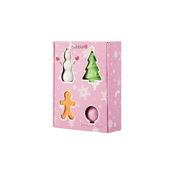 Bubble T Cosmetics, Festive Shaped Bath Bombs, Festive Gift Set