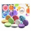 Bombes de Douche, 6 Comprimés de Douche Aromathérapie, Pastilles dhuiles Essentielles pour La Douche, Bombes de Douche Aroma