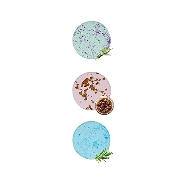 WDhomLT Aromatherapy Douche Tablettes 3 Pcs Bath Bombes Bombes Steamer Bain Naturel Bombes Huiles Essentielles Tablettes Tabl