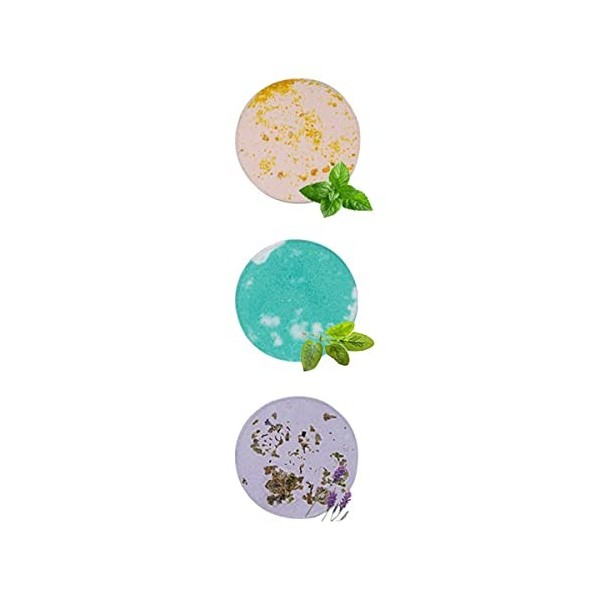 WDhomLT Aromatherapy Douche Tablettes 3 Pcs Bath Bombes Bombes Steamer Bain Naturel Bombes Huiles Essentielles Tablettes Tabl