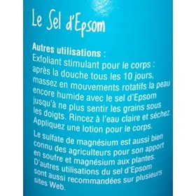Sels dEpsom 1 Kg - Sel pour le bain