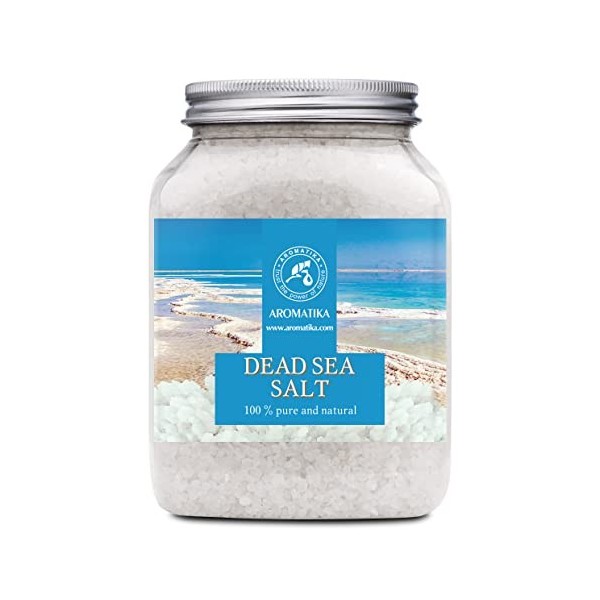 Sel de Mer Morte 1000g - 100% Pur et Naturel - Idéal pour Bien Dormir - Soulagement du Stress - Bain - Beauté - Relaxant - Se