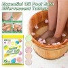 Comprimés effervescents pour bain de pieds aux huiles essentielles | Soins des pieds Foot Spa Relax Comprimés de massage, soi