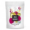 Sels de Bain Moussant Baies Sauvages 1000g - Sels Marins Aromatisés et Huile Essentielle Amandes et Pépins de Raisin et Huile