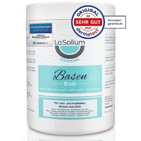 LaSolium Bain basique, sel de bain alcaline pour la désacidification, 650 g, fabriqué en Allemagne