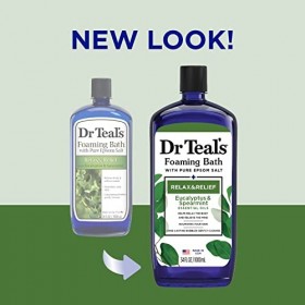 Dr Bleu sarcelle pur du Sel dEpsom de bain moussant de vous détendre et de détente à leucalyptus et menthe verte, 1&nbsp;litre