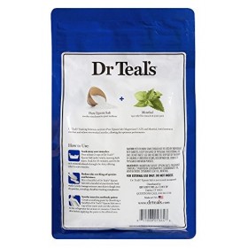 Sel dEpsom pur Dr Teals - Solution de trempage pour avant et après une séance dentraînement - Avec sulfate de magnésium et